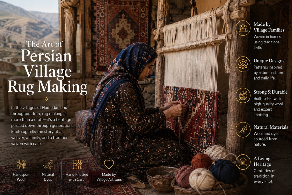 Persian Village Rugs: The Enduring Beauty of Hamedan Weaving