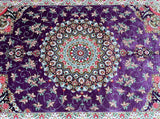 2x1.35m Masterpiece Pure Silk Persian Qum Rug - shoparug