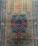 1.4x0.9m Vintage Afghan Balouchi Rug