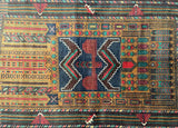 1.4x0.9m Vintage Afghan Balouchi Rug