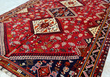 2.6x1.7m Vintage Qashghai Shiraz Rug - shoparug