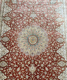 2x1.3m Pure Silk Persian Qum Rug - shoparug