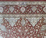2x1.3m Pure Silk Persian Qum Rug - shoparug