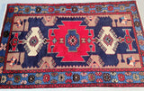 1.65x1m Village Zanjan Persian Rug