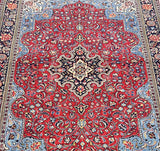 2.15x1.35m Persian Shahreza Qum Rug