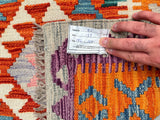 Afghan Kyber Kilim Rug 2x1.3m