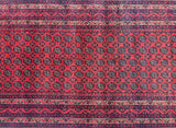 3.5m Genuine Handmade Afghan Roshnai Wide Hall Runner Rug Shoparug