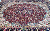 Large room size lambs wool handmade Persian Tabriz rug 342x250cm Adelaide