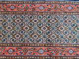 Fine 4m Long Authentic Handmade Persian Birjand Hall Runner Rug