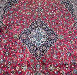 Extra large room size lambs wool handmade Persian Kashan rug 490x330cm