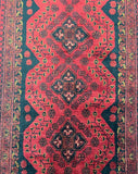 4.8m Long Wool Tribal Handmade Afghan Kunduz Hall Runner Rug Perth