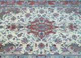 Silk-inlay Persian Kashmar Rug 3x2m