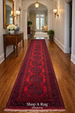 
Oversize Wool Handmade Afghan Mazar Hall Runner 491x81cm Australia