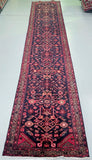 Extra long hand knotted Persian Malayer hall runner rug 506x107cm Perth