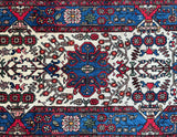 4.9m Long Wool Hand Knotted Persian Nahavand Hall Runner Rug