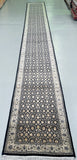 Extra Long Genuine Hand Knotted Oriental Jaipur Hall Runner 607x79cm Australia