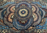 Rare Full Room Size Mandala Design Hand Knotted Afghan Khamyab Rug 3x2m at Persian rug warehouse WA in Perth.