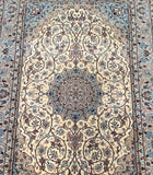 Masterpiece Authentic Handmade Wool And Silk On Silk Persian Isfahan Rug