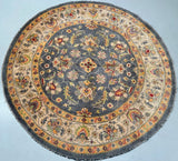 Afghan Chobi Round Rug 1.85x1.85m