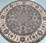 Afghan Kazak Round Rug 2x2m
