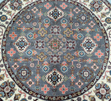 Afghan Kazak Round Rug 2x2m