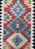 3.9m Afghan Aryana Kilim Hall Runner
