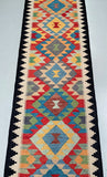 3.9m Afghan Aryana Kilim Hall Runner