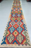 4.8m Afghan Kyber Kilim Hall Runner
