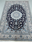 Vintage Persian Nain Rug 3x2m