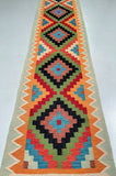 4m Afghan Kyber Kilim Hall Runner