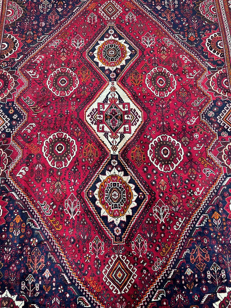 Vintage Persian Shiraz Rug 3.2x2.25m | shoparug
