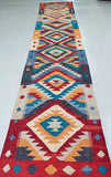 4m Afghan Kyber Kilim Hall Runner