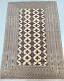 Silk Base Persian Turkoman Rug 1.8x1.3m
