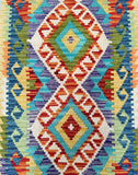 2m Afghan Aryana Kilim Hall Runner