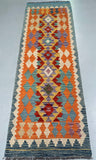 2.6m Afghan Aryana Kilim Hall Runner