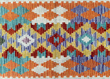 2.6m Afghan Aryana Kilim Hall Runner