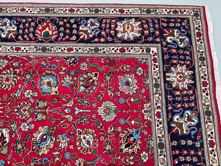 3.35x2.5m Persian Tabriz Rug
