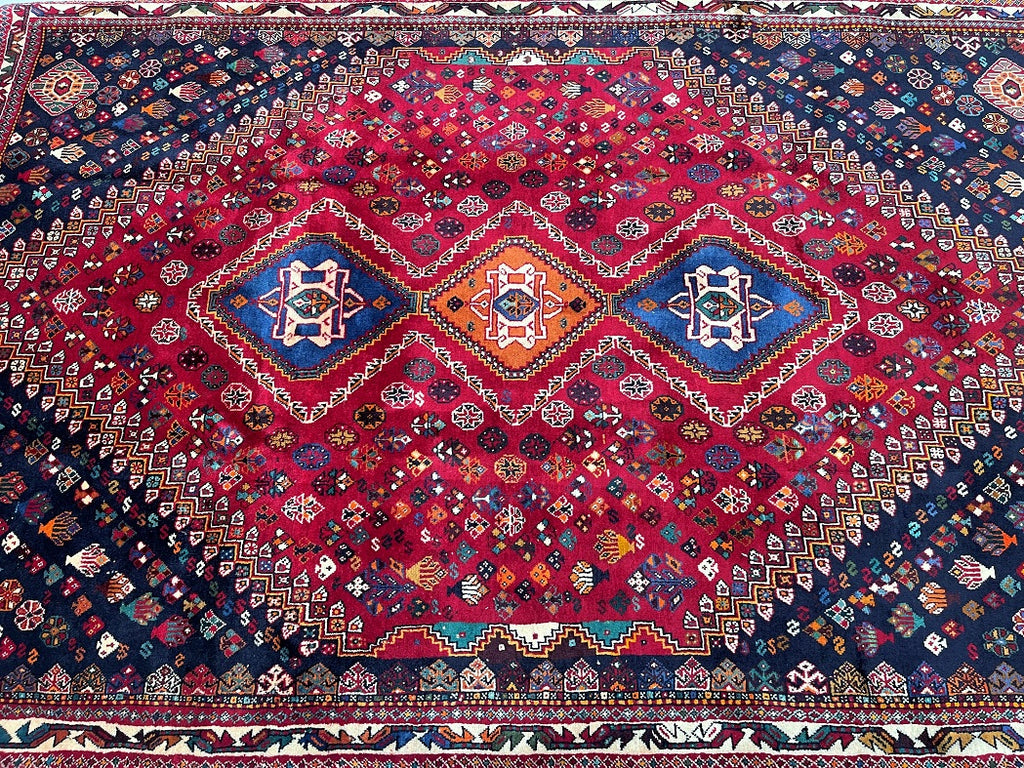 2.6x1.75m Persian Qashqai Shiraz Rug