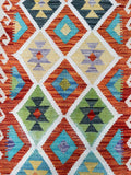 2m Afghan Waziri Kilim Hall Runner