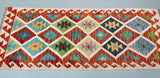 2m Afghan Waziri Kilim Hall Runner