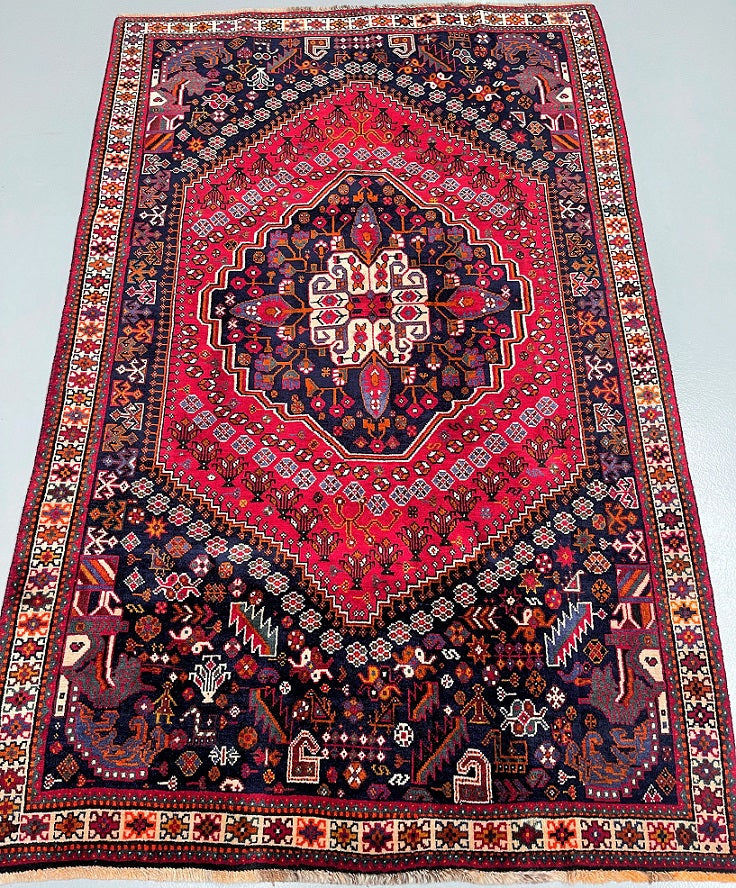 2.4x1.5m Persian Qashqai Shiraz Rug