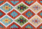 2m Afghan Waziri Kilim Hall Runner