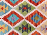 2m Afghan Waziri Kilim Hall Runner