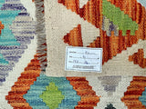 2m Afghan Waziri Kilim Hall Runner