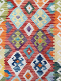2.2m Afghan Aryana Kilim Hall Runner