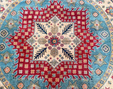 Round Afghan Kazak Rug 2.5x2.5m