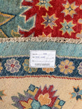 Round Afghan Kazak Rug 2.5x2.5m