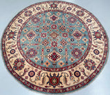Afghan Kazak Round Rug 2x2m For Adelaide Homes.