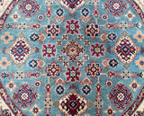 Afghan Kazak Round Rug 2x2m