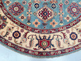 Afghan Kazak Round Rug 2x2m